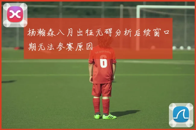杨瀚森八月出征无碍分析后续窗口期无法参赛原因